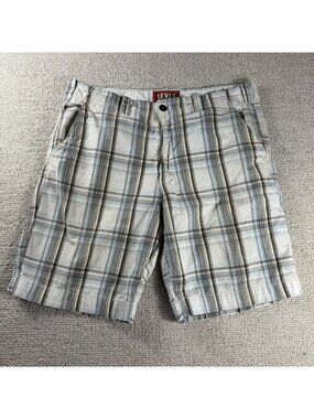 Levi’s Seaside Plaid Flat Front Shorts Multicolor Men’s Size 40 x 10